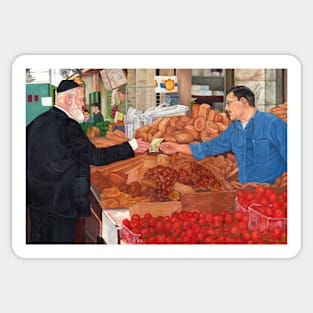 Machaneh Yehudah Market, Jerusalem, Israel, שוק מחנה יהודה Sticker